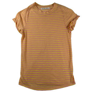 We The Free Yellow and Pink Striped Blouse